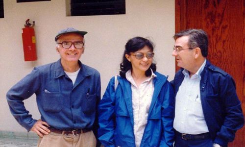 Ricardo Falla, sj, Myrna Mack y Juan Hernández Pico, sj